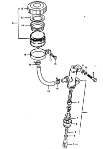 GS1000 Задний тормозной цилиндр