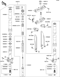 KX125 Front fork(1 / 2)
