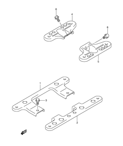 AN650 (ABS) Footboard bracket