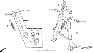 CB550 Main stand + side stand