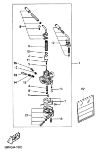 YQ50 Карбюратор