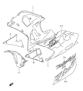 GSX-R600 Under cowling