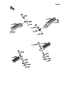 ZX400 Подножки