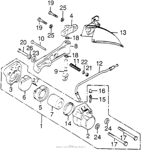 CB750 Передний суппорт