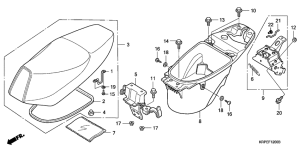 SCV100 Seat / luggage box