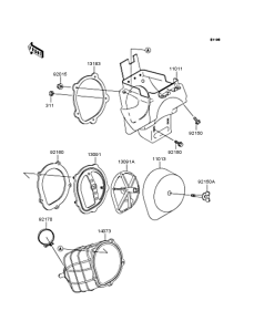 KX125 Воздушный фильтр