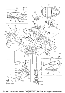 YZF-R1 Топливный бак