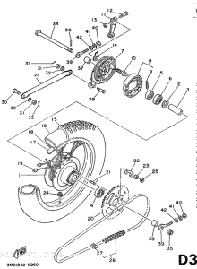 DT50R Переднее колесо