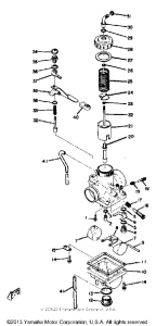 YZ125B Карбюратор