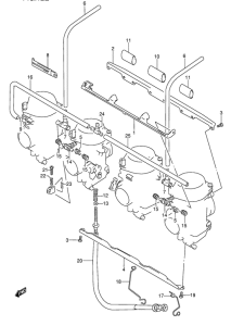 GSX600 Карбюратор fittings