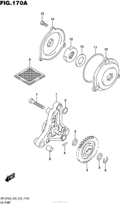 DR-Z70 Масляный насос