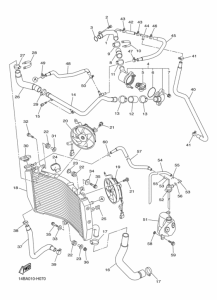YZF-R1R ( RaceBase) Радиатор и шланг