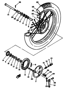 SR250 Переднее колесо