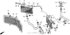 GL1500I Радиатор