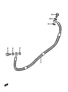 XN85 Rear break hose