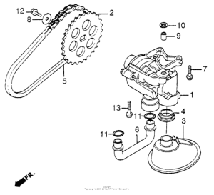 CB650SC Масляный насос