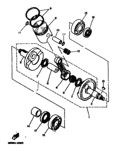RD80 Коленчатый вал и поршни
