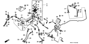 FL400R Brake master cylinder /  brake hose