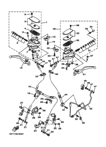 XV1900A Передний тормозной цилиндр
