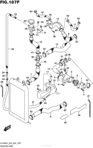 VL1500T Radiator Hose (Vl1500Tl7 E28)