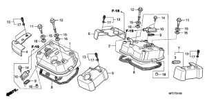 VT750C2 Крышка головки цилиндров
