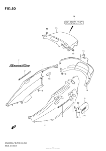 AN650 (ABS) Боковые обтекатели