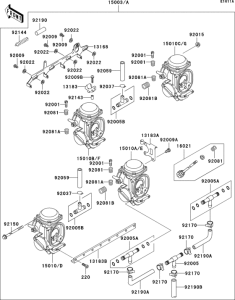 ZX1100 Carburetor(1 / 2)(zx1100-d2 / d3)