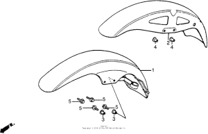 VT500C Переднее крыло