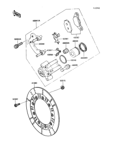 KL250 Передние тормоза
