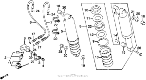 CB900 Задние амортизаторы
