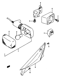 AP50 Front turn lamp