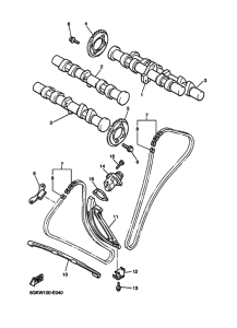 VMX12 Распределительный вал & chain