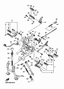 SR400 Stand & footrest