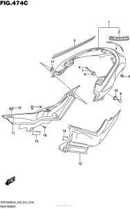 VZR1800B Rear Fender (For Bbd)  (Vzr1800Bzl6 E33)