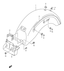 VL250 Заднее крыло