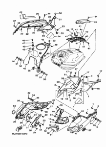 MT07A Топливный бак