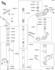 EL250 Передняя вилка