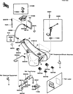 ZG1200 Топливный бак