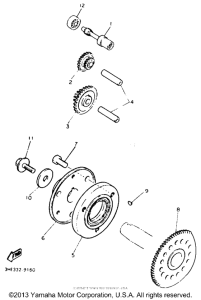 FZR600REC Муфта стартера