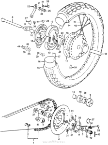 CL360 Переднее колесо