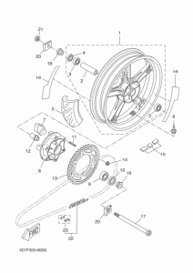 YZF-R125 Переднее колесо