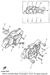 DT50U Картер двигателя