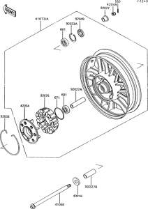 ZG1200 Заднее колесо и цепь