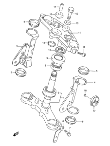 GS500 Траверса нижняя