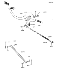 KZ1000 Педаль тормоза