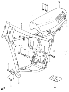 RM500 Frame - seat