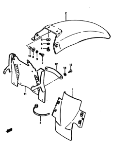 RM500 Заднее крыло