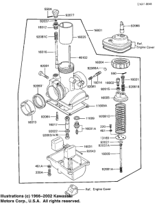 KE100 Carburetor assy