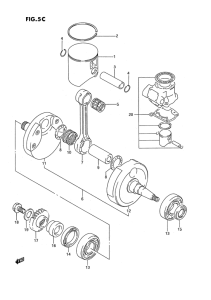 RMX250 Вал коленчатый