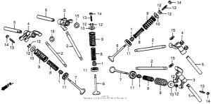 CX500 Valve + upper rocker arm